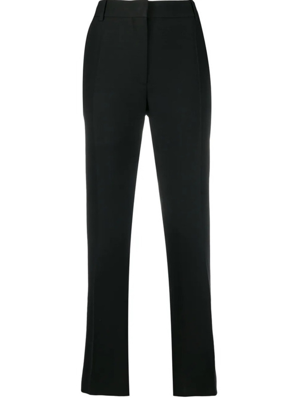 Valentino Garavani Black Straight-Leg Women's Pants Virgin Wool - Picture 3 of 6